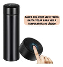 Garrafa Térmica Em Aço Inox Temperatura Digital Led 500ml - Alfashop