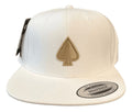 Boné Mcd Golden Core Branco Aba Reta Fitão Preto - Alfashop
