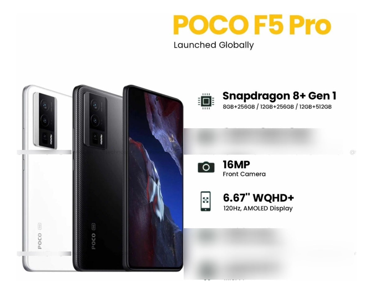 Celular Xiaomi Poco F5 Pro 5g 8/256gb Super Lançamento 2023 - Alfashop