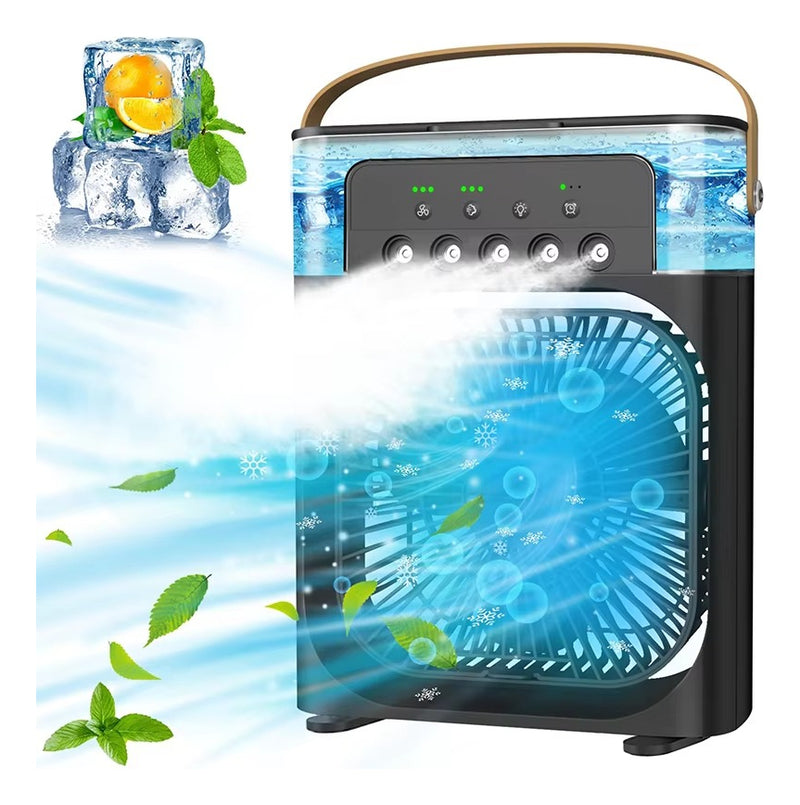 Mini Ventilador Climatizador De Ar Com Reservatório Água Cor Preto 127/220v - Alfashop