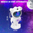 Luminária Astronauta Caixa Som Bluetooth Projetor Galaxias - Alfashop
