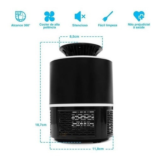 Aparelho De Matar Mosquito Mosca Inseto Pernilongo Eletrico - Alfashop