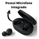 Fone de Ouvido Bluetooth Preto Compatível - Alfashop