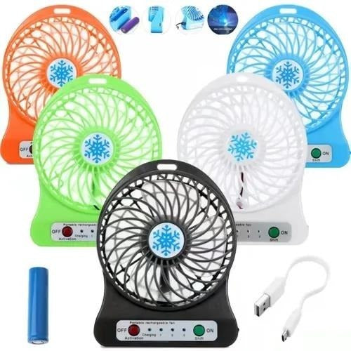 Mini Ventilador Portátil De Mesa Pessoal Usb Recarregável - Alfashop