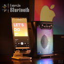 2 Caixa De Som Portatil Bluetooth 5.0 Caixinha Amplificada Led Liga/desliga 5 Modos Rgb Display Em Led Botão Bass Função Tws Rádio Fm Entrada Pendrive Cartão Micro Sd Microfone Pc Celular Notebook - Alfashop