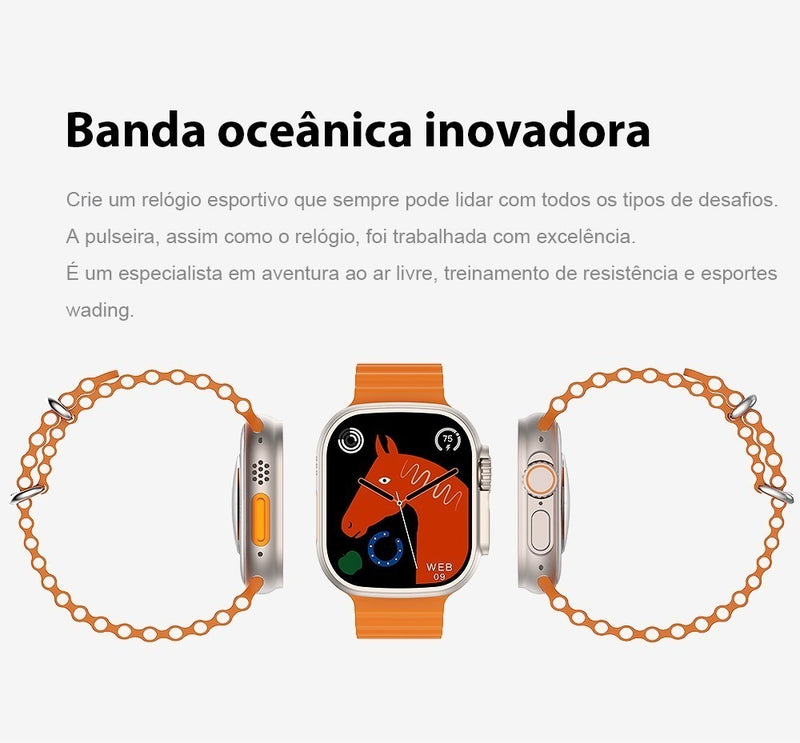 Relogio Inteligente Smart Watch Serie 8 Ultra C/ Nfc 2022 - Alfashop