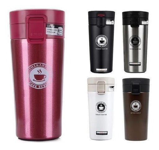 Copo Térmico Aço Inox Infusor Garrafa Caneca Vácuo Café Chá - Alfashop
