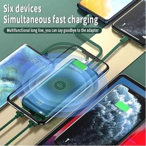 Carregador Bateria Portátil Por Indução 10.000mah Original - Alfashop