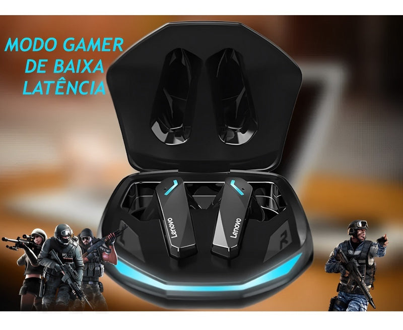 Fone De Ouvido Lenovo GM2 Pro Gamer Music Bluetooth 5.3 - Alfashop