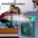Mini Climatizador De Ar Com Reservatório Para Água E Gelo Cor Verde 110V/220V - Alfashop