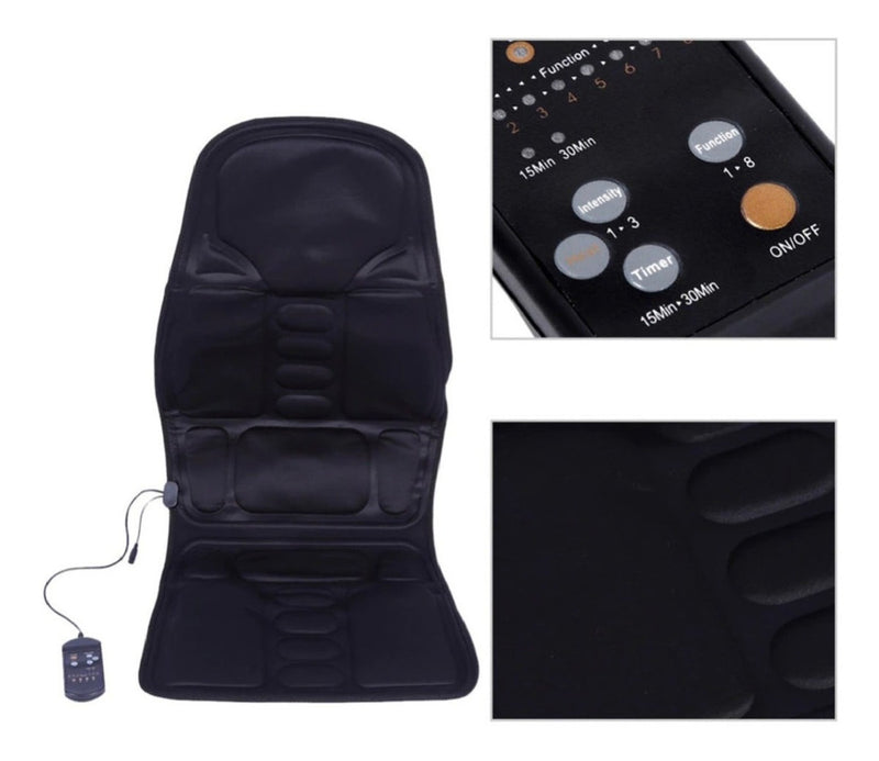 Esteira Tapete Ultra Massagem Relaxante 5 Motores Carro Casa - Alfashop