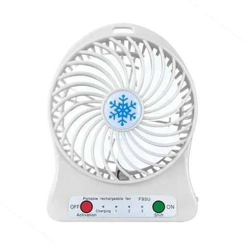 Mini Ventilador Portátil De Mesa Pessoal Usb Recarregável - Alfashop