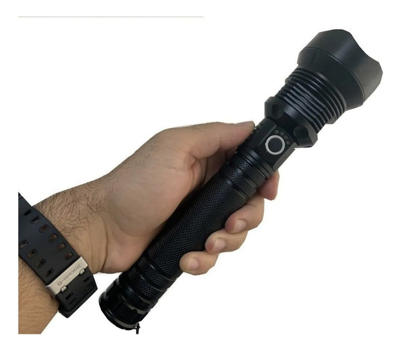 Lanterna Tática Holofote BMax Tocha Led P90 Muito Forte Preto Cor da luz Branco - Alfashop