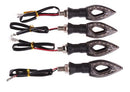 4 Piscas Seta De Moto Led Flecha Cristal Esportiva Universal - Alfashop