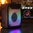 2 Caixa De Som Portatil Bluetooth 5.0 Caixinha Amplificada Led Liga/desliga 5 Modos Rgb Display Em Led Botão Bass Função Tws Rádio Fm Entrada Pendrive Cartão Micro Sd Microfone Pc Celular Notebook - Alfashop