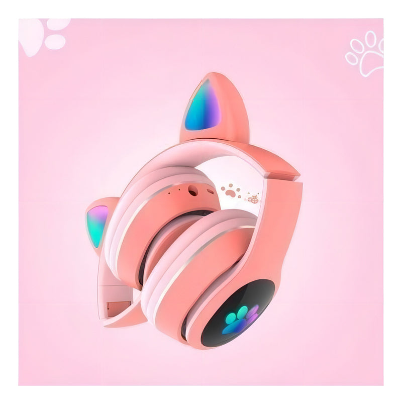 Fone De Ouvido Over-ear Gamer Sem Fio Luuk Young Lt30 Rosa C - Alfashop