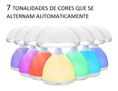 Abajur Luminária Lampada Cogumelo Recarregavel 7 Cores  Led - Alfashop