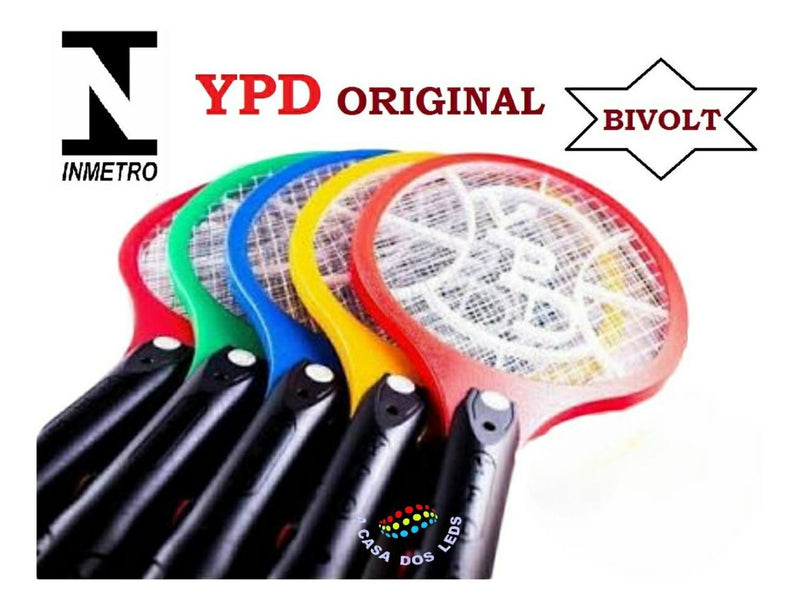 Raquete Elétrica Mata Mosquito Dengue Insetos Recarregável - Alfashop