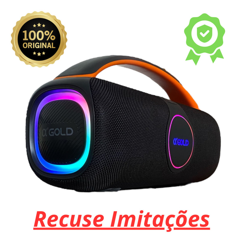 Caixa De Som 80w Grave Potente Estéreo Tws Sem Fio Portátil - Alfashop