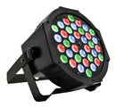 Canhão Refletor Led Strobo 36 Leds 3w Rgb Dmx Bivolt - Alfashop