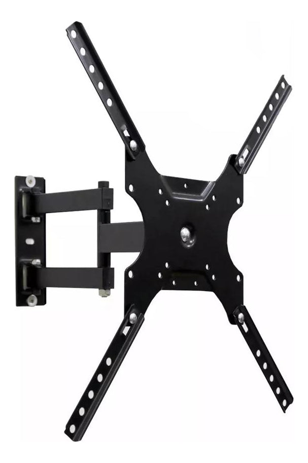 Suporte Tv Articulado De 32 40 42 50 55 Lcd Led Preto Aço - Alfashop