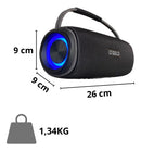 Caixa De Som 60w Grave Potente Bass Boost Sem Fio Portátil - Alfashop
