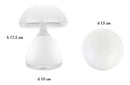 Abajur Luminária Lampada Cogumelo Recarregavel 7 Cores  Led - Alfashop