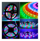 Fita Led Rgb 5050 5m A Prova D Água + Fonte Alimentação - Alfashop