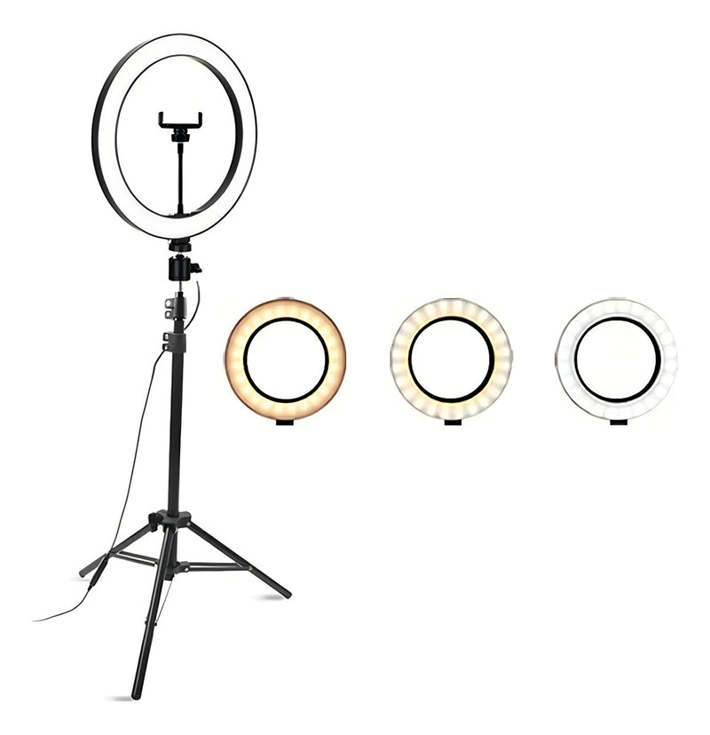 Ring Light 2 Metros + Tripé Professional 10 Polegadas - Alfashop