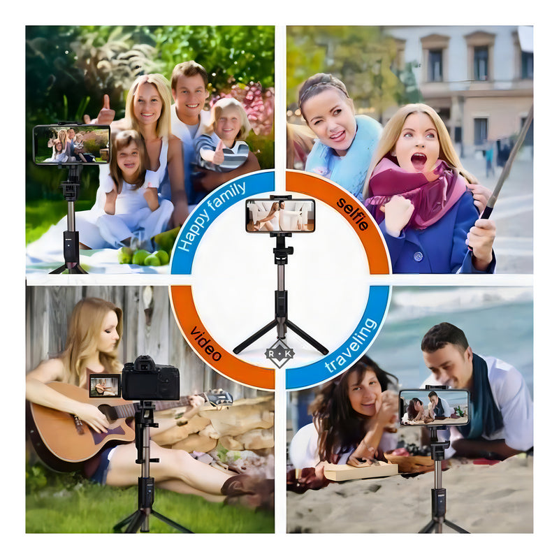 tripé pau de selfie com controle bluetooth - Alfashop