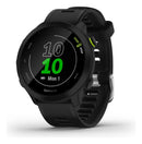 Relógio Garmin Forerunner 55 GPS Monitor Cardíaco 42mm Preto | Alfashop