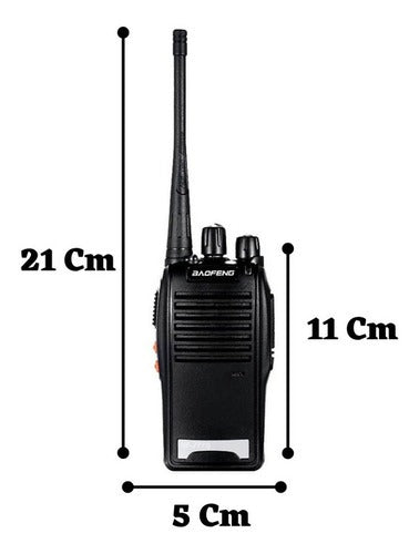 10 Baofeng Rádio Comunicador Walk Talk 777 Alcançe 12km 16ch - Alfashop