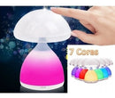 Abajur Luminária Lampada Cogumelo Recarregavel 7 Cores  Led - Alfashop