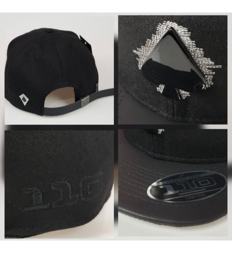 Boné Mcd Espadilha Aba Reta Fitão Preto Ajustável + Brinde - Alfashop