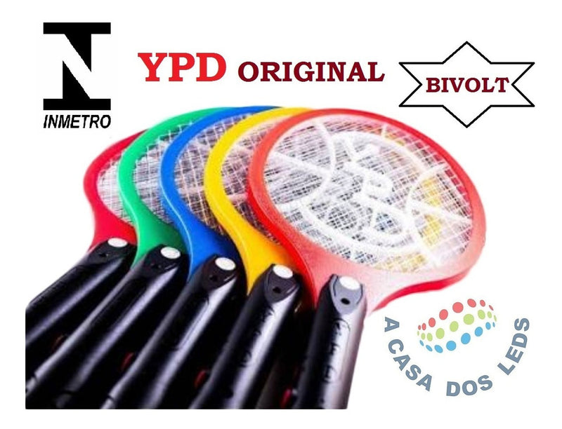 Raquete Elétrica Mata Mosquito Dengue Insetos Recarregável - Alfashop