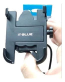 Suporte Celular Moto Em Alumínio C/ Tomada Usb Waze/gps/apps - Alfashop