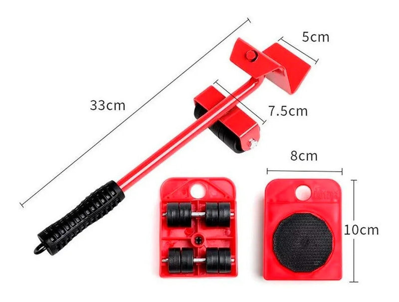 Kit Ferramenta Para Mover Levantar Móveis Pesados Até 150kg - Alfashop