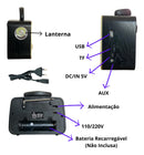Radio Retrô Vintage Pilha E Tomada Bluetooth Am Fm Usb Mp3 - Alfashop