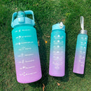 Kit 3 Garrafas Água Lançamento Galão Squeeze 2l 900ml 500 - Alfashop