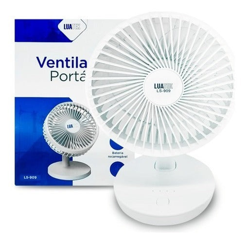 Mini Ventilador Para Mesa De Casa E Escritório Bateria - Alfashop