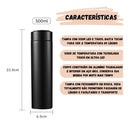 Garrafa Térmica Em Aço Inox Temperatura Digital Led 500ml - Alfashop