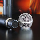 Microfone Profissional Sem Fio Duplo 2 Canais 30 Metros Vhf - Alfashop