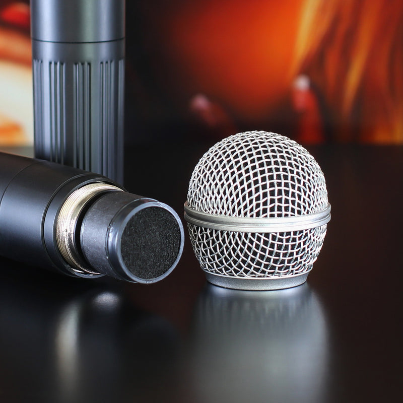 Microfone Profissional Sem Fio Duplo 2 Canais 30 Metros Vhf - Alfashop