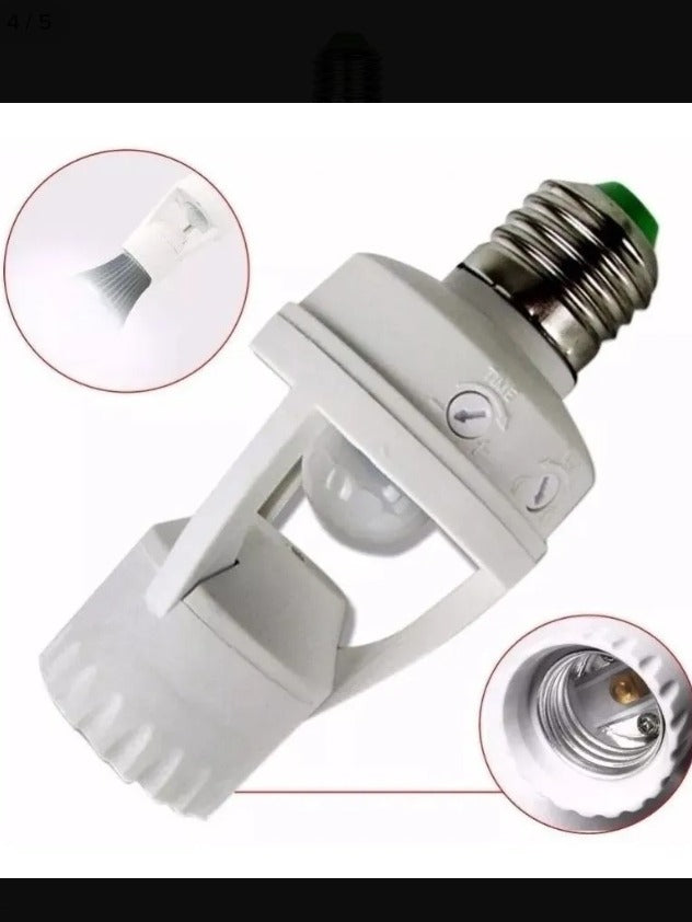 Sensor De Presença Com Fotocélula Para Lâmpada Soquete E27 - Alfashop