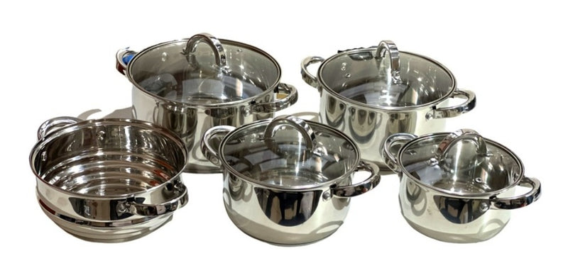 Jogo De Panelas Carnki Polonês De Aço Inoxidável - Alfashop