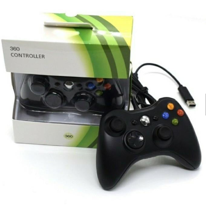 Controle Usb Com Fio Para Xbox 360 Computador Notebook Preto - Alfashop
