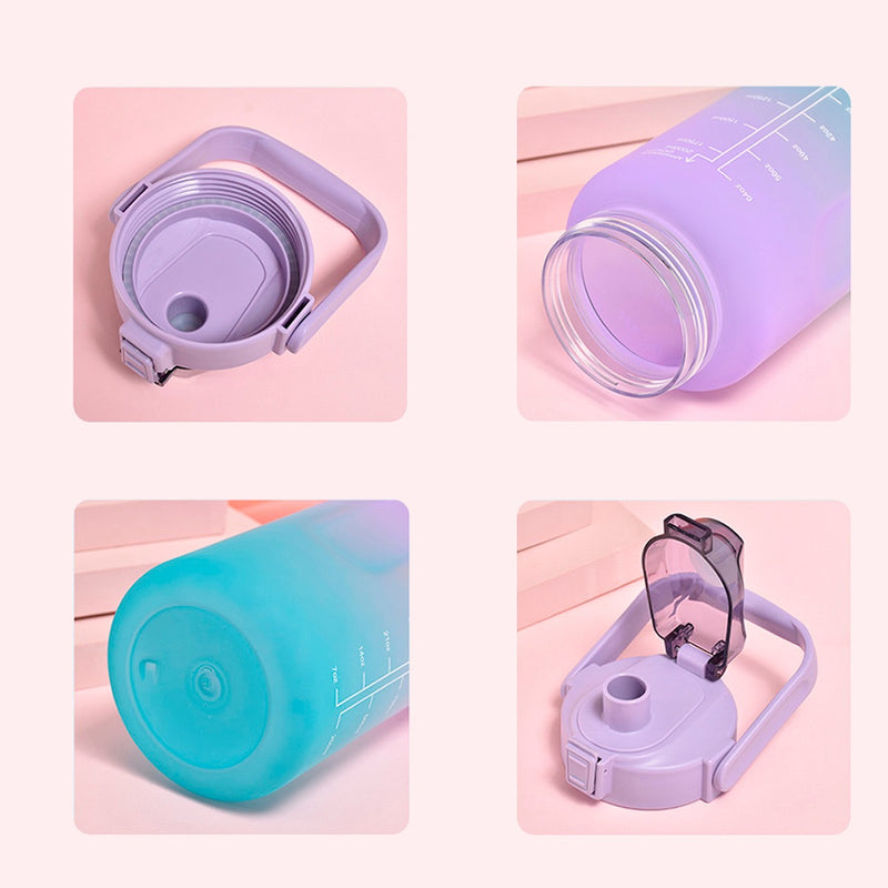 Kit 3 Garrafas Água Lançamento Galão Squeeze 2l 900ml 500 - Alfashop