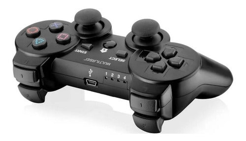 Controle Compatível Com Ps3 Manete Sem Fio - Imediato Cor Preto - Alfashop