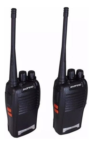 Kit 4 Radios Comunicador Baofeng 777s 16canais Profissional O Melhor Bandas de freqüência 400-470MHz Cor Preto - Alfashop