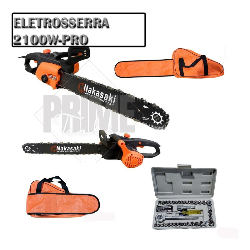 Motoserra Eletrica Potente Profissional  + Brinde - Alfashop